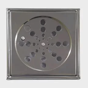 5117 - Grelha quadrada de 15cm com fecho e caixilho