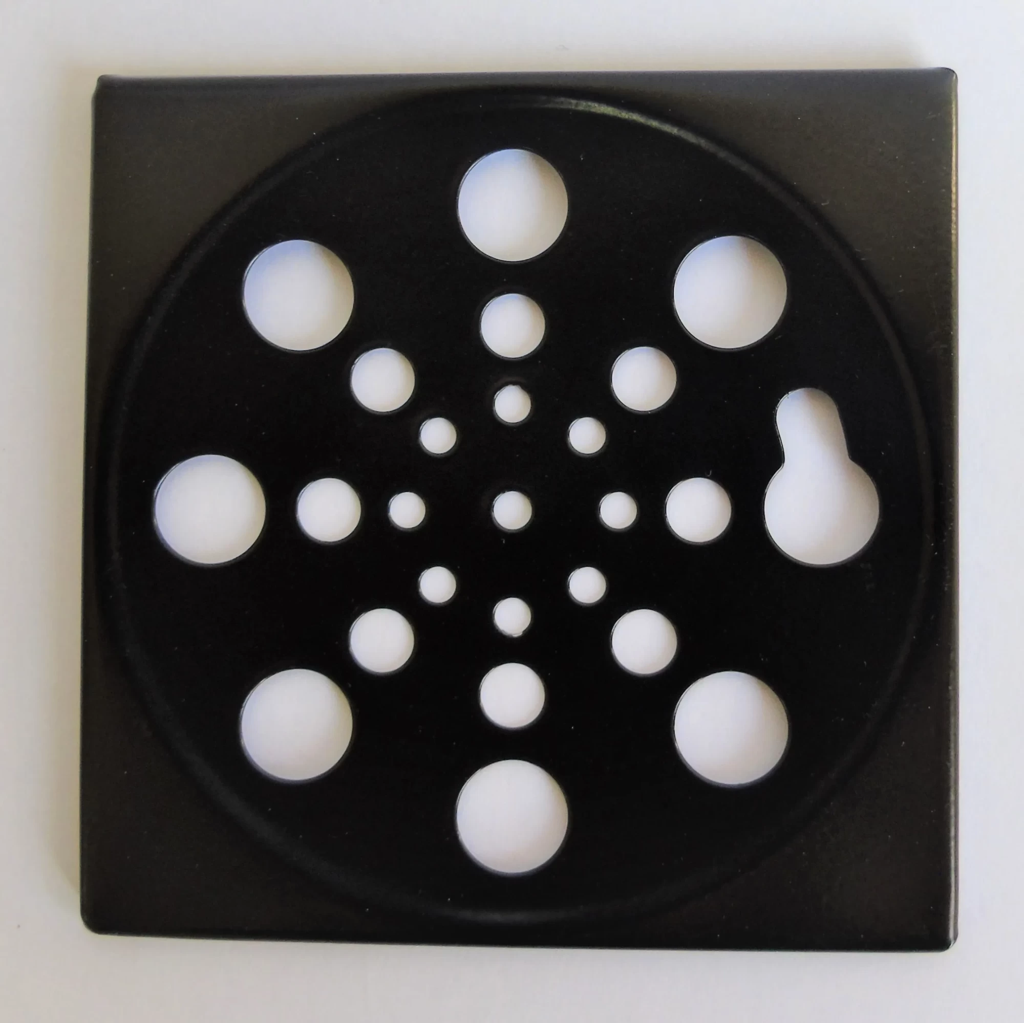 8131- GRELHA QUADRADA DE 10CM SIMPLES BLACK